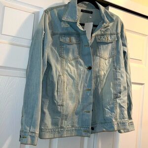 Distressed Jean jacket NWT